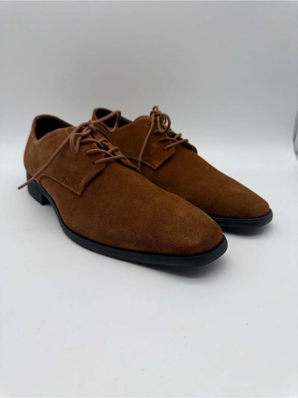 BRAND NEW Calvin Klein Men's Ramses Calf Suede Tan (Light Brown) Men’s Size 8.5